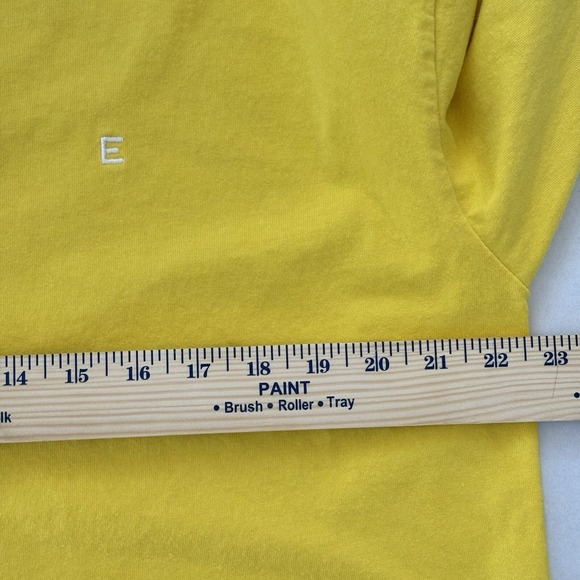 Everlane Rugby Shirt Women's Large Top Marigold Yellow Collar‎ Cotton Polo Boxy - Picture 11 of 12